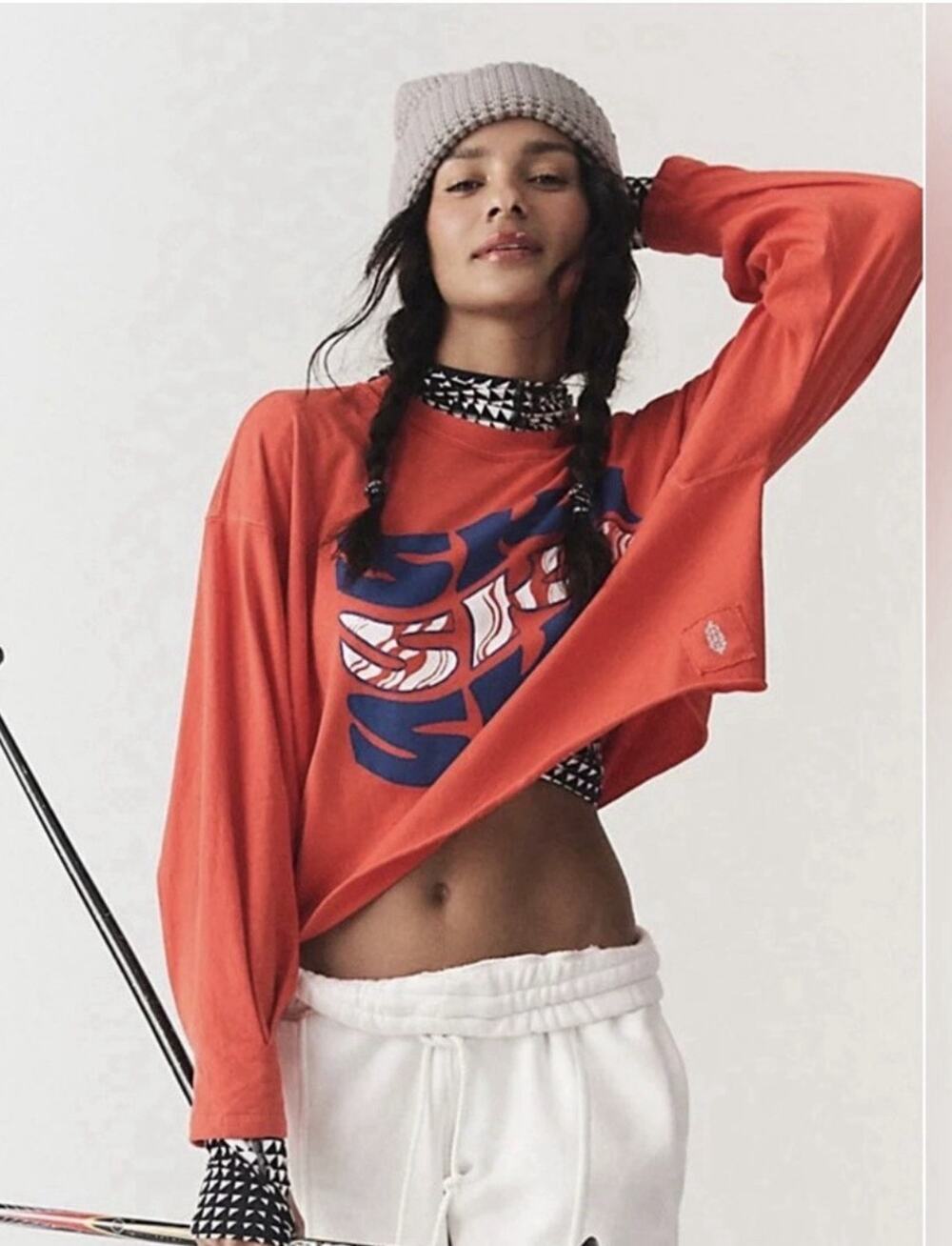 Free People Movement Inspire Layer Top Long Sleeve Ski Sz M Boho Hippie